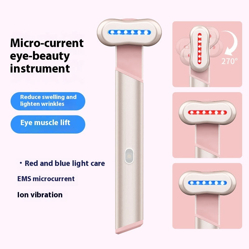 Elektrisches Augenmassagegerät (Licht Massage - Therapeutische Wärme - Gesichtsmassage - 4 Farben - USB-C